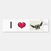 I *heart* HN Bumper Stickers
