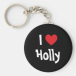 I Heart Holly Keychains