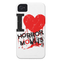 I HEART HORROR MOVIES iPhone 4 Case-Mate CASES