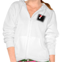 I heart horses ladies fleece zip up hoodie