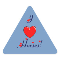 I Heart Horses! Sticker
