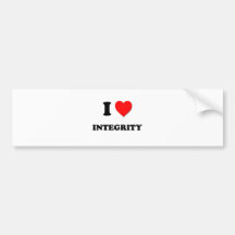 I Heart Integrity Bumper Sticker