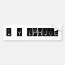 i heart iphone bumper stickers