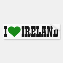 I [heart] Ireland Bumper Stickers