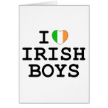 I Heart Irish Boys Greeting Card