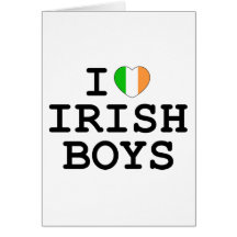I Heart Irish Boys Greeting Card