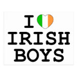 I Heart Irish Boys Postcard