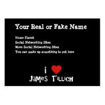 I Heart James Tillich Business Cards