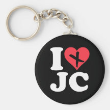 I Heart JC Key Chain