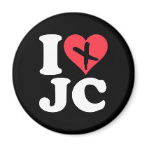 I Heart JC Fridge Magnet