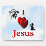 I Heart Jesus Mousepad