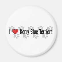 I (heart) Kerry Blue Terriers Fridge Magnets