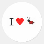 I heart lady bugs sticker