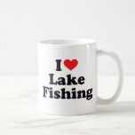 I Heart Lake Fishing Coffee Mugs