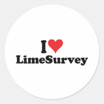 I Heart LimeSurvey Sticker