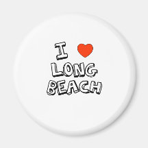 I Heart Long Beach Magnet