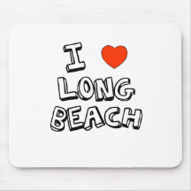 I Heart Long Beach Mousepads