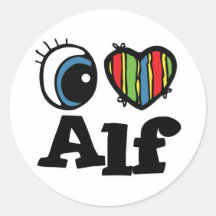 I Heart (Love) Alf Sticker
