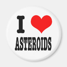 I HEART (LOVE) ASTEROIDS REFRIGERATOR MAGNETS