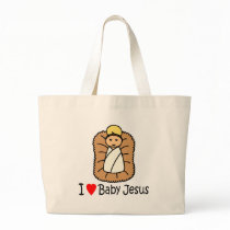 I Heart (Love) Baby Jesus Bags
