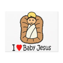 I Heart (Love) Baby Jesus Postcards