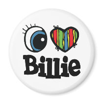 I Heart (Love) Billie Fridge Magnet