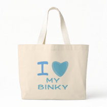 I Heart (Love) binky Tote Bags