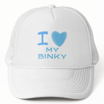 I Heart (Love) binky Trucker Hats