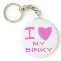 I Heart (Love) binky Keychain