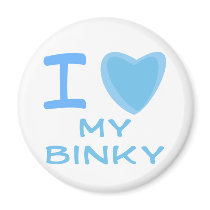 I Heart (Love) binky Fridge Magnet