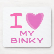 I Heart (Love) binky Mousepad