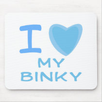 I Heart (Love) binky Mouse Pad
