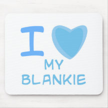 I Heart (Love) blankie Mouse Pad