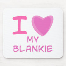 I Heart (Love) blankie Mouse Pad
