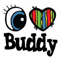 I Heart (Love) Buddy Acrylic Cut Outs