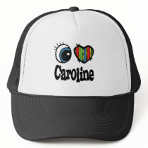 I Heart (Love) Caroline Trucker Hat