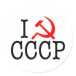 I Heart (LOVE) CCCP Stickers