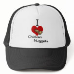 I heart-love chicken nuggets hats