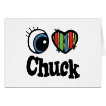 I Heart (Love) Chuck Greeting Cards