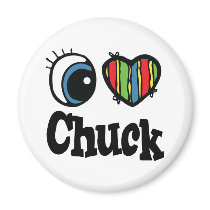 I Heart (Love) Chuck Magnets