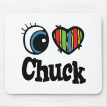 I Heart (Love) Chuck Mousepads