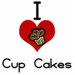 I heart-love cupcakes photo sculptures