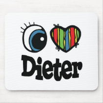 I Heart (Love) Dieter Mouse Pad