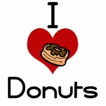 I heart-love doughnut