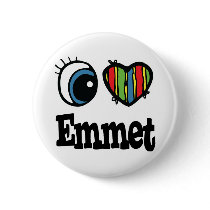 I  Heart (Love) Emmet Button