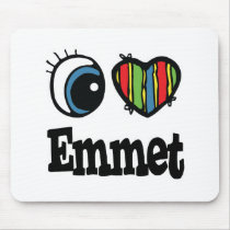 I  Heart (Love) Emmet Mouse Pad