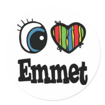 I  Heart (Love) Emmet Sticker