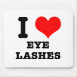 I HEART (LOVE) EYELASHES MOUSEPADS
