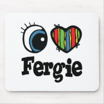 I  Heart (Love) Fergie Mousepad