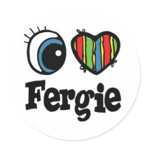 I  Heart (Love) Fergie Sticker